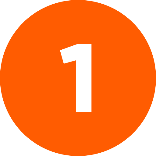 số 1 màu cam