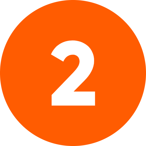 số 2 màu cam