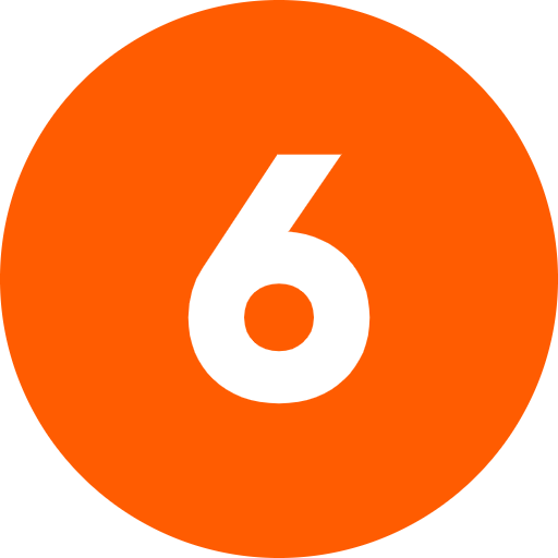 số 6 màu cam