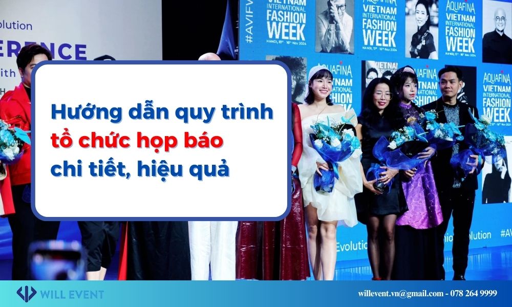 hướng dẫn quy trình tổ chức họp báo chi tiết, hiệu quả