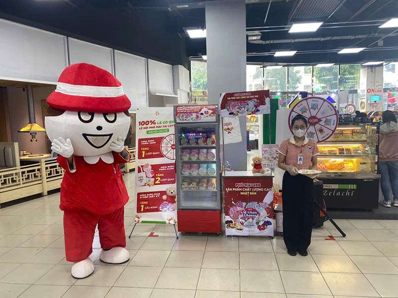 Trade Activation trong siêu thị với mascot