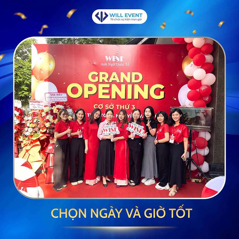 Tổ chức lễ khai trương cửa hàng tại Will Event