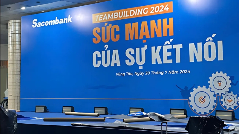 backdrop của Teambuilding 2024 của Sacombank