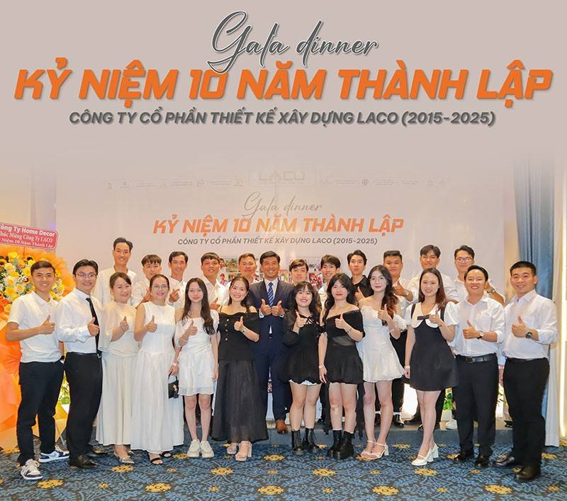 Tổ chức gala dinner với kỷ niệm thành lập công ty