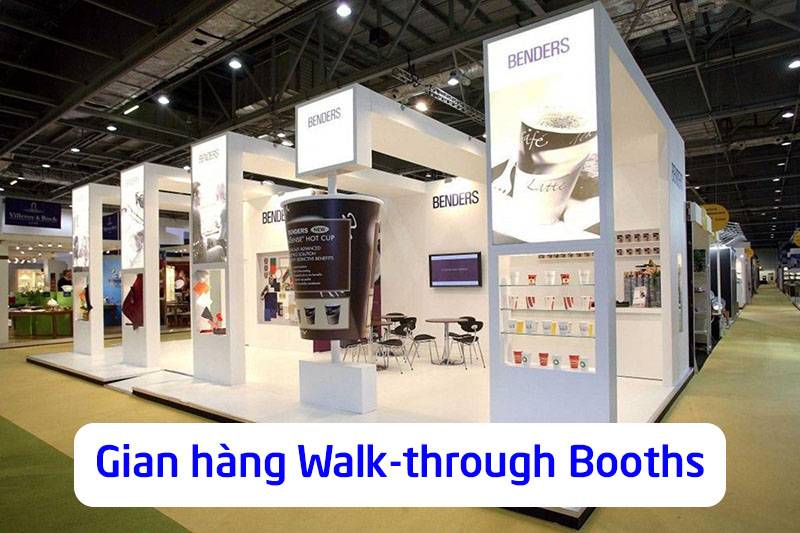 Gian hàng đi bộ (Walk-through Booths)