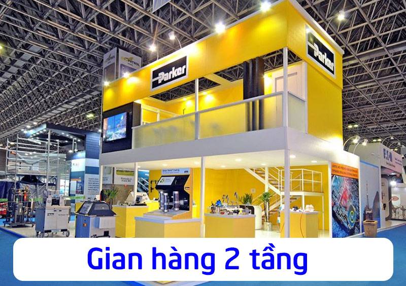 Gian hàng 2 tầng