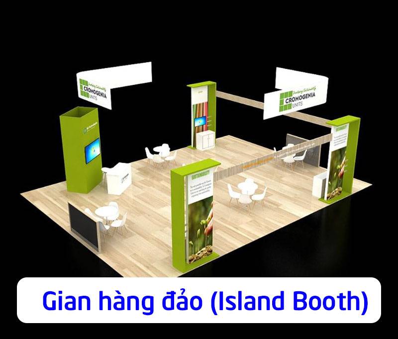 Gian hàng đảo (Island Booth)