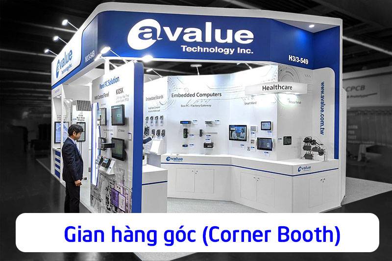 Gian hàng góc (Corner Booth)