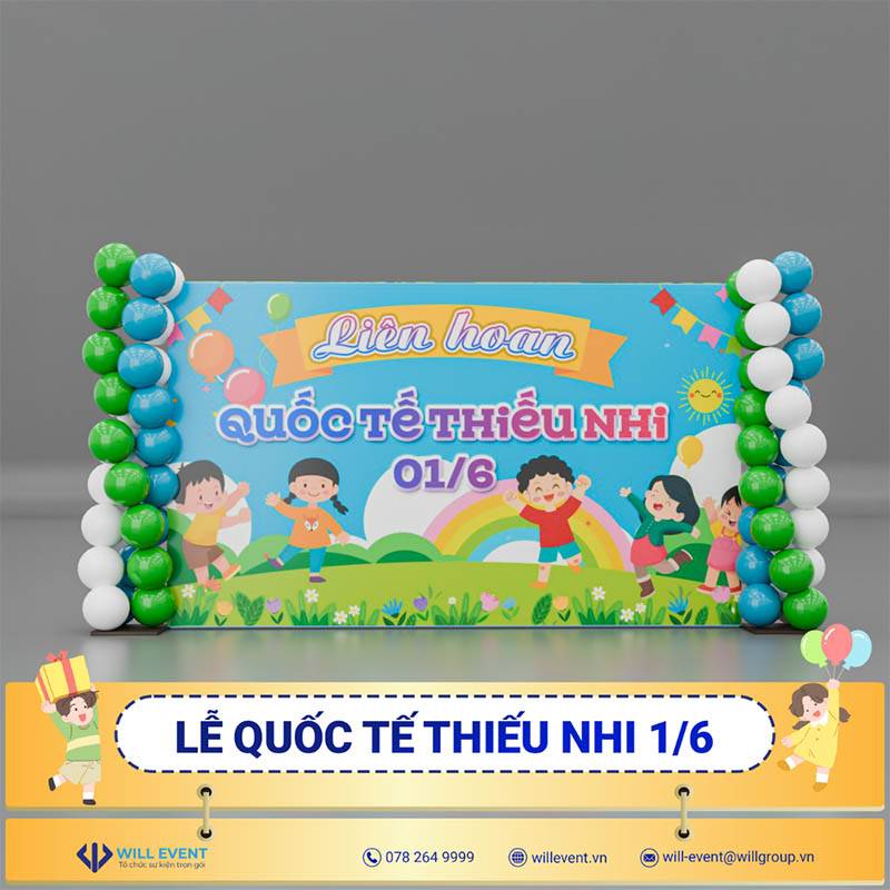 Backdrop quốc tế thiếu nhi 1/6
