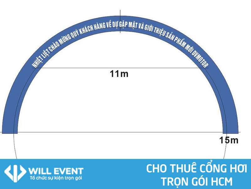 Cho thuê cổng hơi sự kiện trọn gói tại HCM