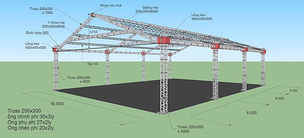 Mô hình 3D nhà bạt không gian - thiết kế bởi Will Event