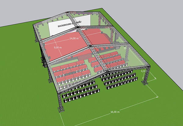 Mô hình 3D nhà bạt không gian - thiết kế bởi Will Event