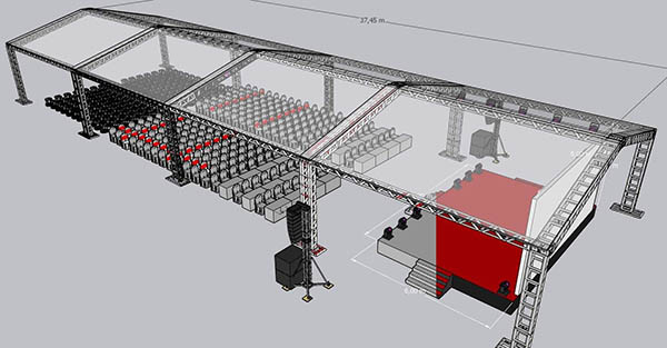 Mô hình 3D nhà bạt không gian - thiết kế bởi Will Event