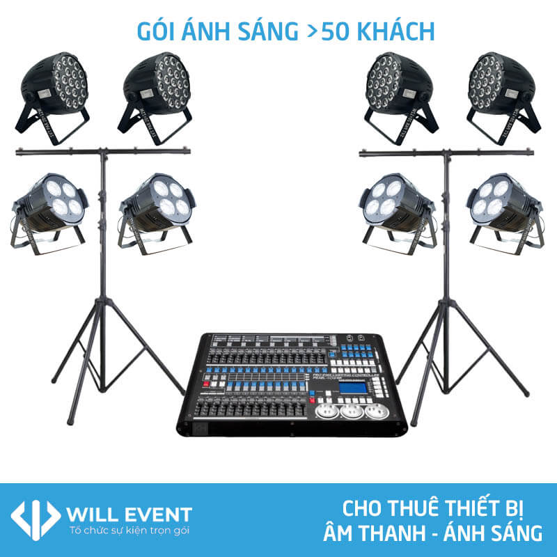 Gói cho thuê ánh sáng dưới 50 khách