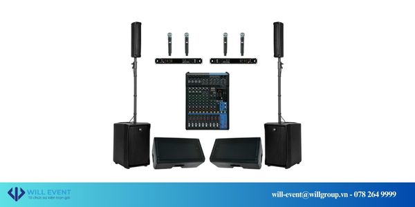 2 Loa EVOX 12 + 2 Loa Sub RCF