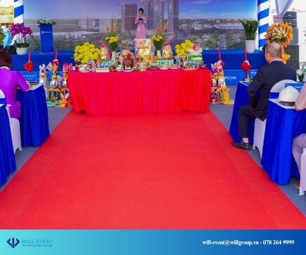 thảm đỏ sự kiện khởi công - động thổ