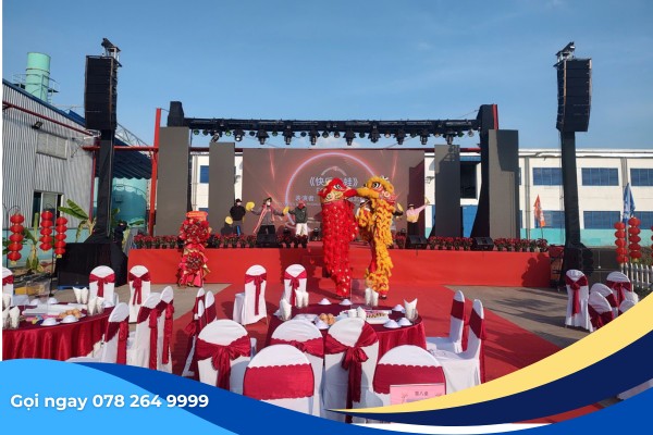 Cho thuê bàn ghế sự kiện: Tiệc gala dinner của công ty logistics tại Quận 12