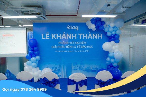 Cho thuê bàn ghế sự kiện: Lễ khánh thành phòng xét nghiệm Diag