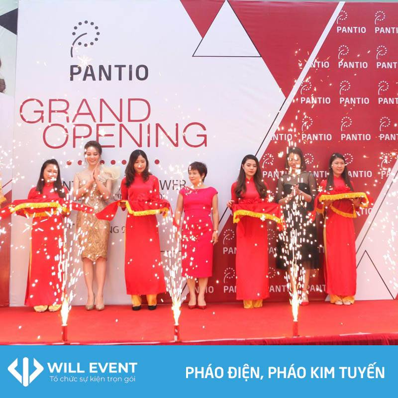 Pháo điện pháo kim tuyến khai trương