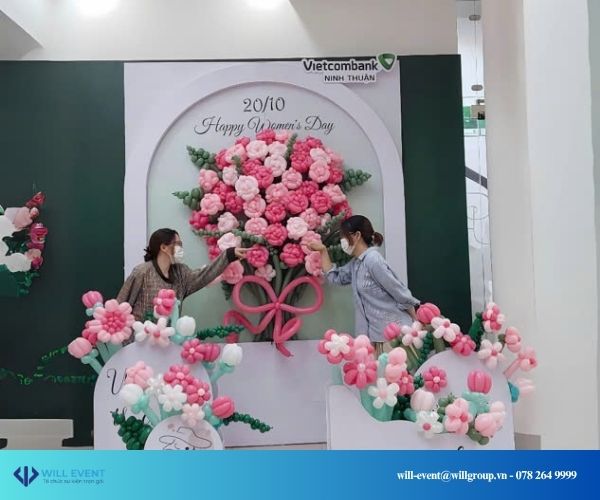 cho thuê bong bóng sự kiện 20/10