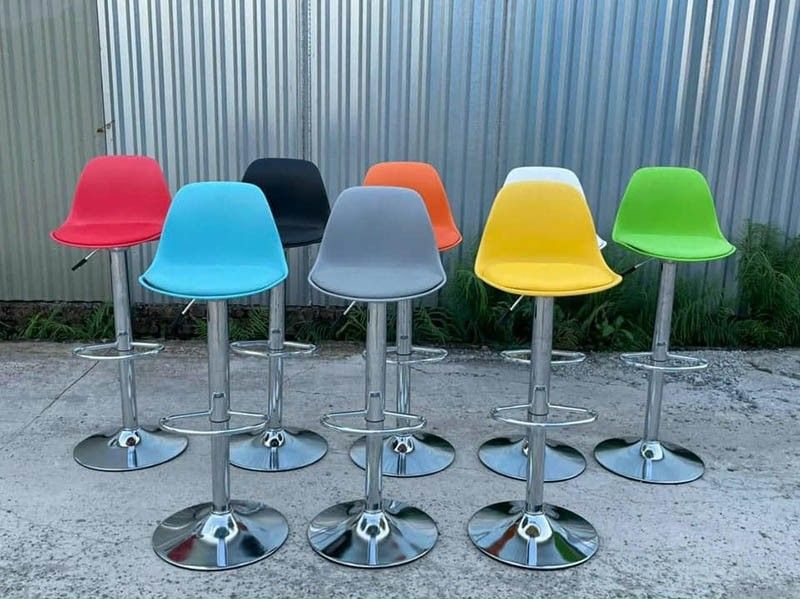 Ghế Bar chân đứng inox nhiều màu