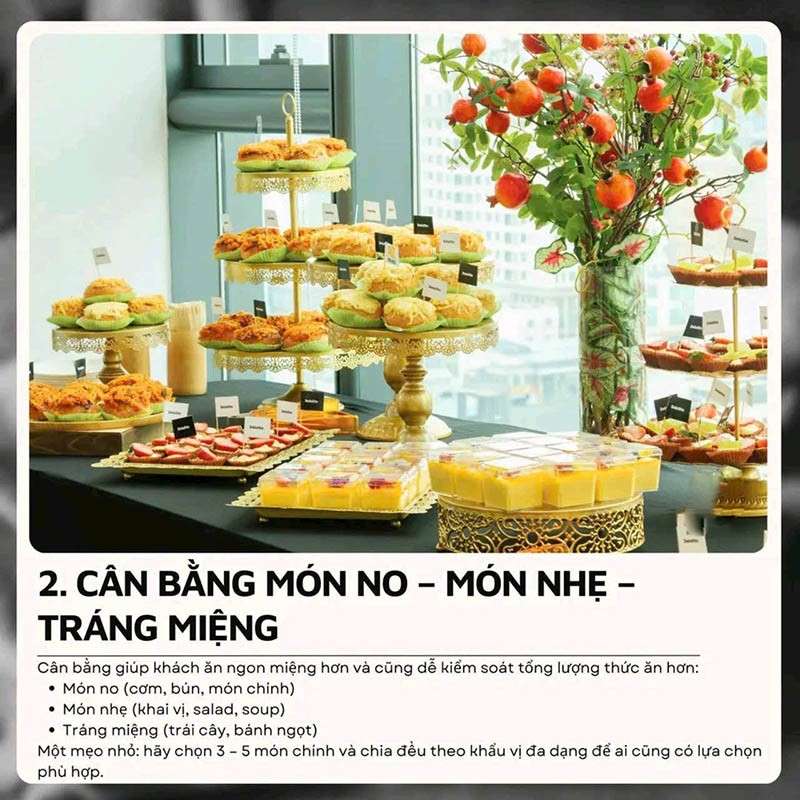 Kinh nghiệm lựa chọn tiệc tea break để không thiếu món