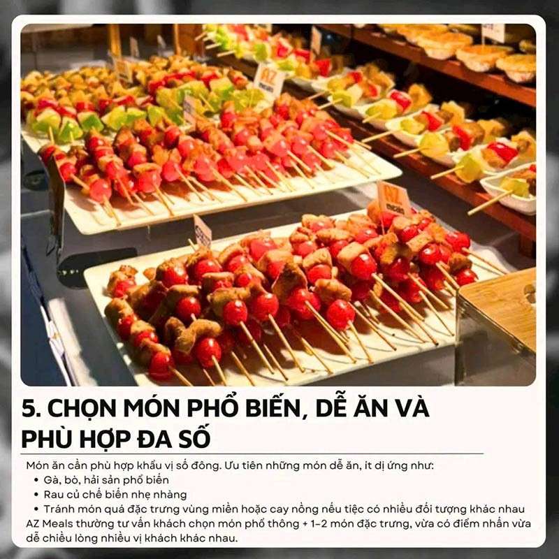 Kinh nghiệm lựa chọn tiệc tea break để không thiếu món