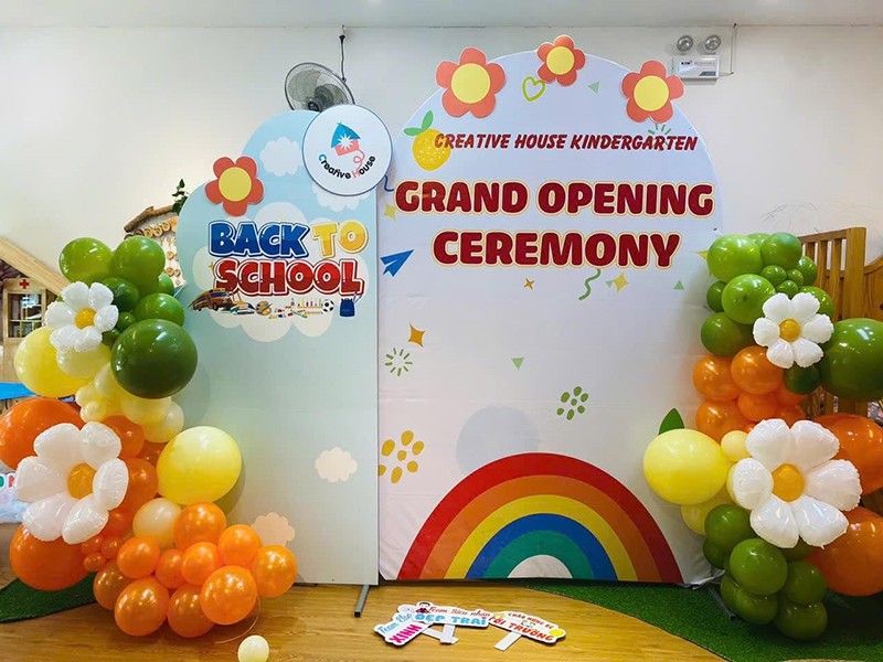 Backdrop khai giảng - Grand Opening Ceremony