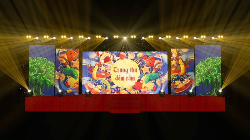 Backdrop sự kiện trung thu