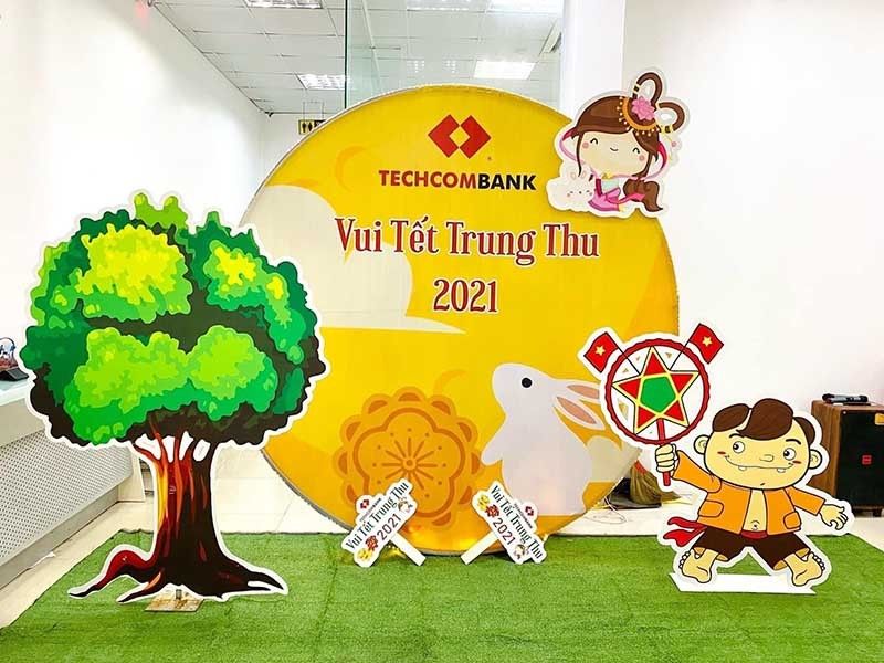 Backdrpop trung thu tại techcombank