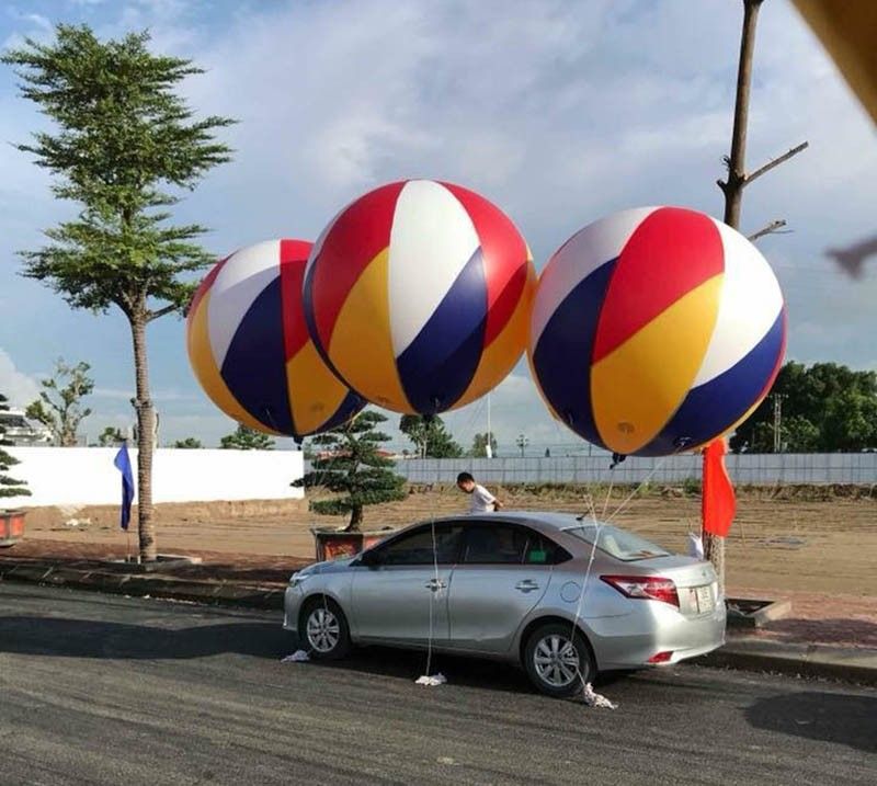 Thiết kế và thi công trang trí bong bóng khí cầu lễ khởi công