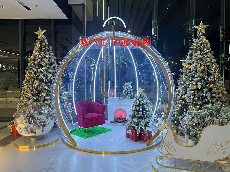 Tiểu cảnh trang trí giáng sinh tại WTC Tower