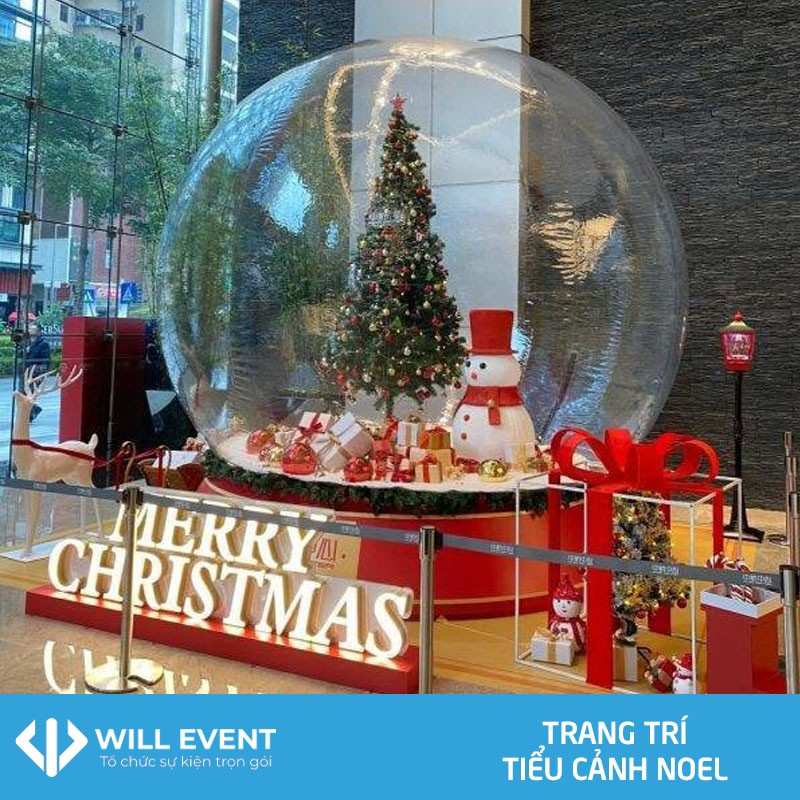 dịch vụ trang trí tiểu cảnh noel tại will event