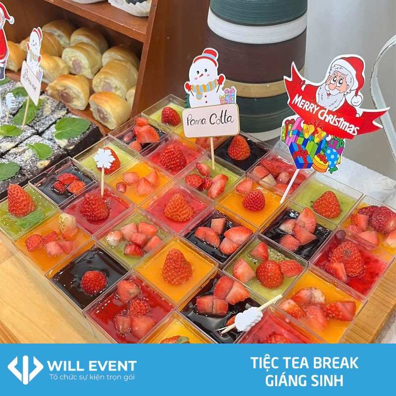 dịch vụ tổ chức tiệc tea break giáng sinh tại will event