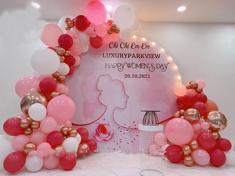 Mẫu backdrop 20/10 đẹp