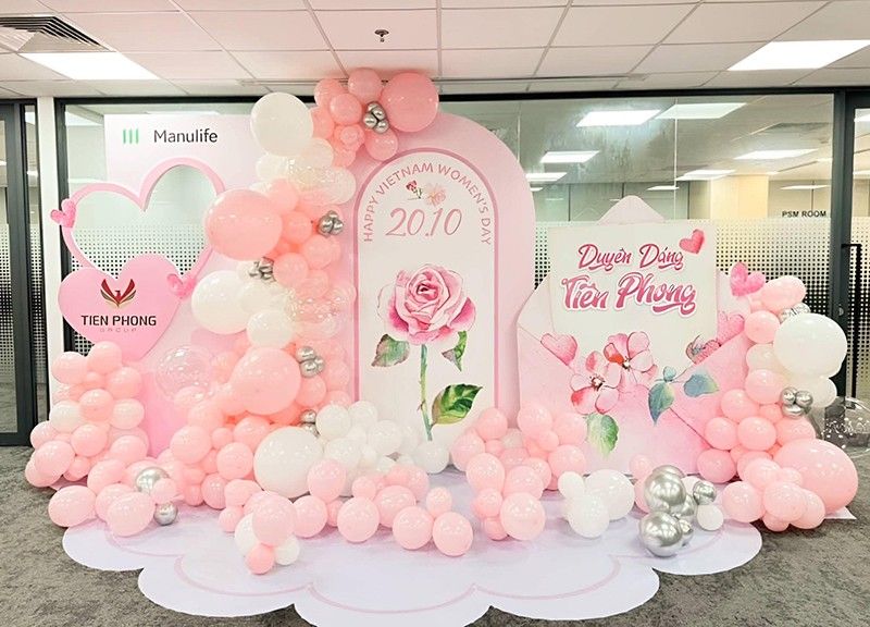 Mẫu backdrop 20/10 đẹp