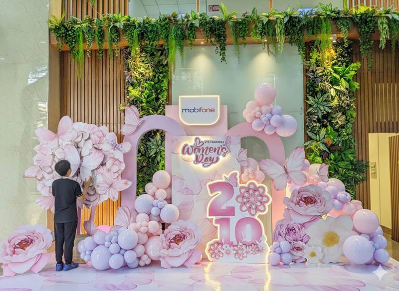Mẫu backdrop 20/10 đẹp