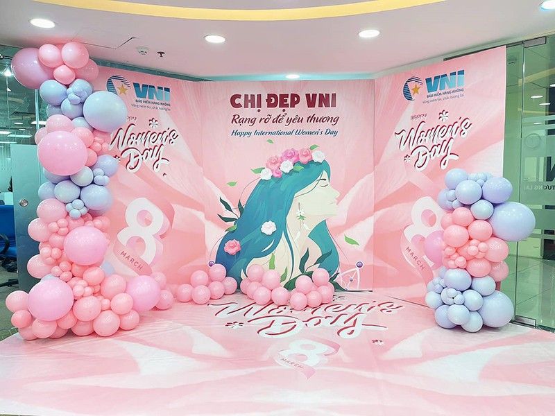Mẫu backdrop 20/10 đẹp