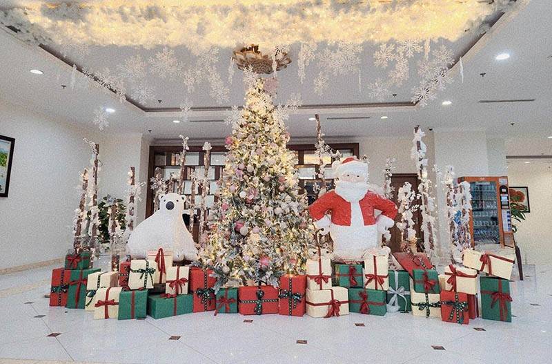 tiểu cảnh noel đẹp 2025