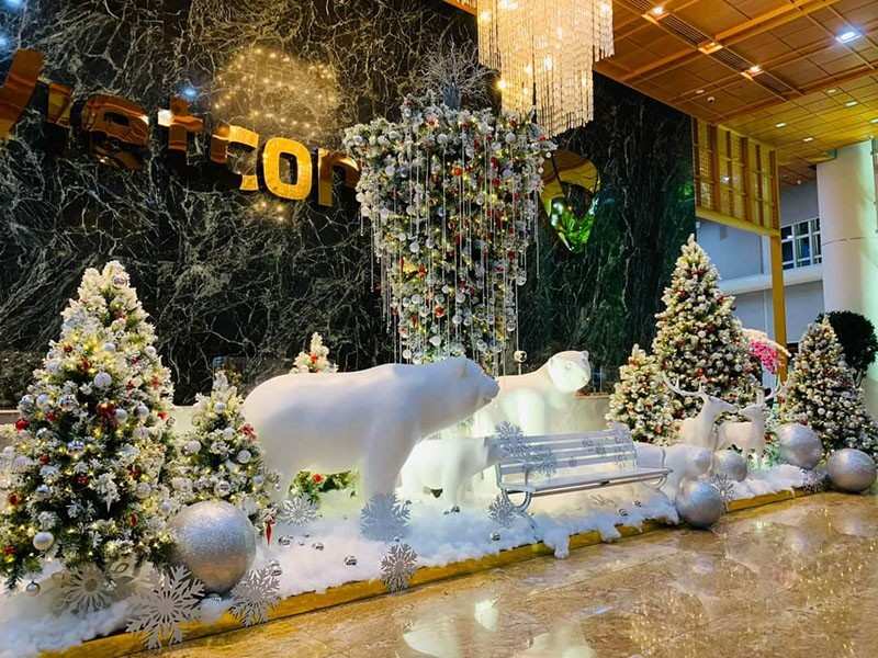 tiểu cảnh noel đẹp 2025