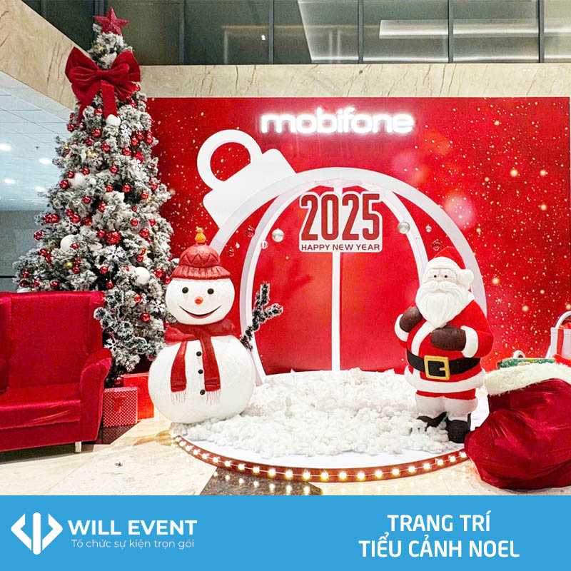 Trang trí tiểu cảnh Noel tại Will Event