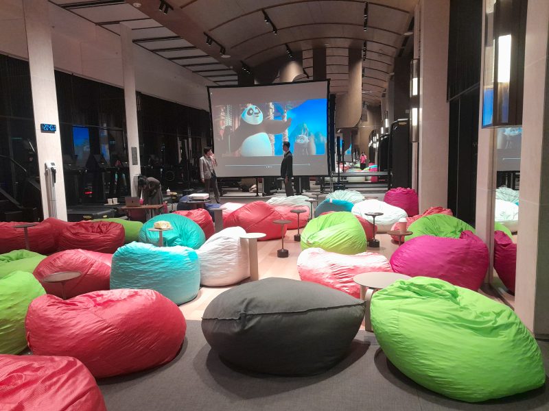 Khu vực setup beanbag