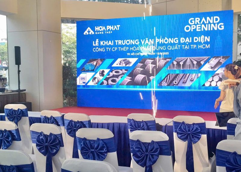 layout bàn ghế sân khấu