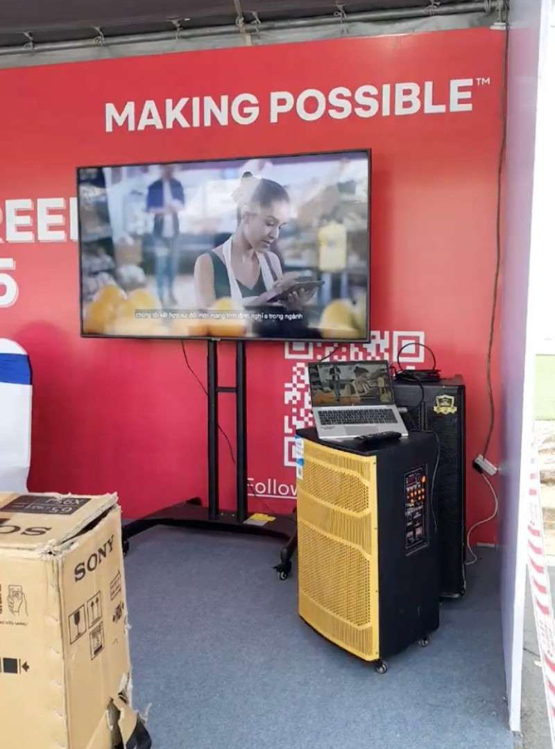 Cho thuê TV và loa kéo cho Avery Dennison