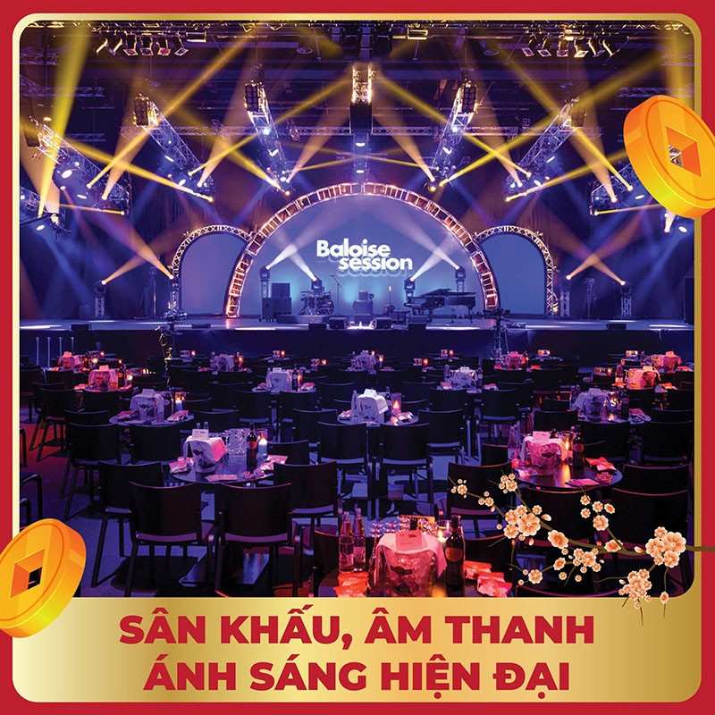 Sân khấu ánh sáng trong tiệc tất niên