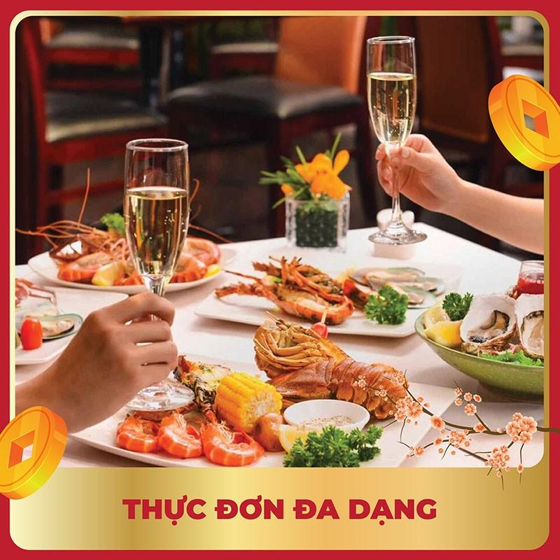 thực đơn đa dạng trong tiệc tất niên