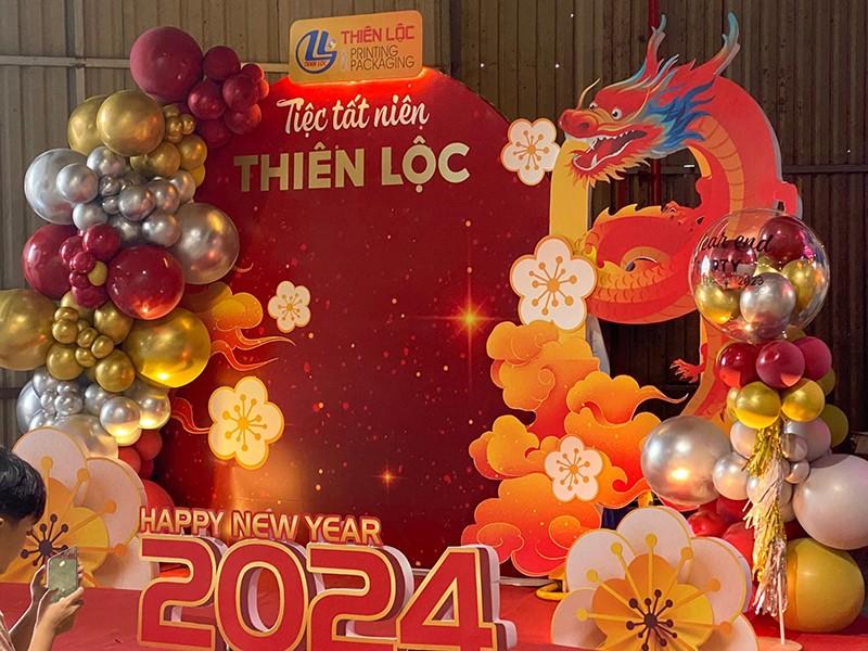 Trang trí tết văn phòng cho công ty Thiên Lộc
