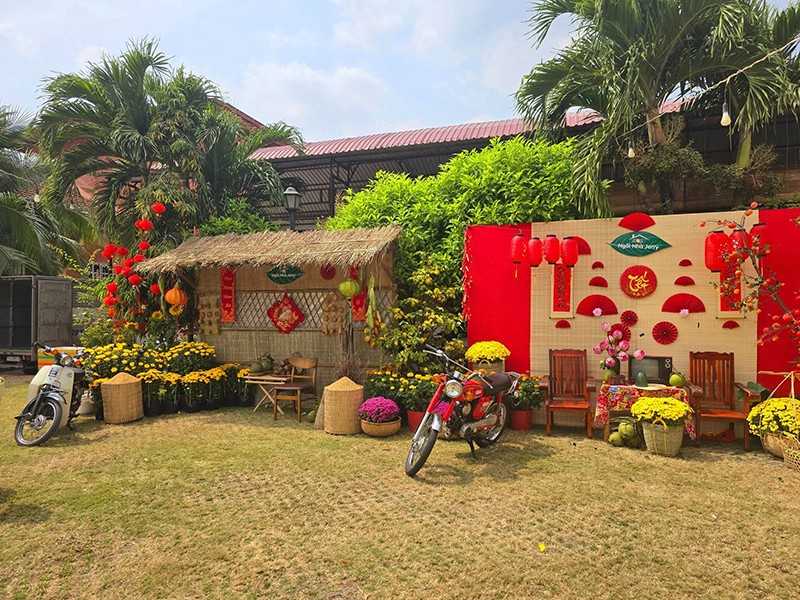 Trang trí Tết theo tiểu cảnh Tết đẹp