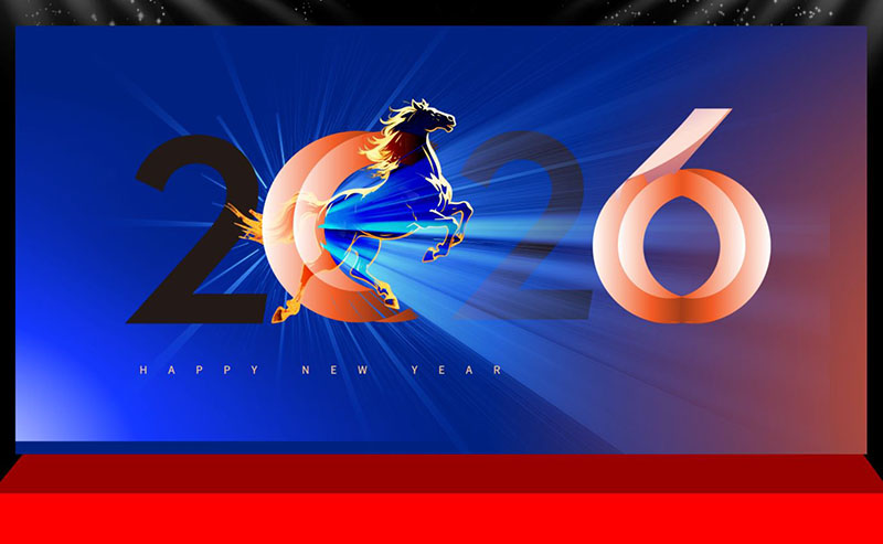 Backdrop tất niên - Tết 2026 con ngựa - bính ngọ