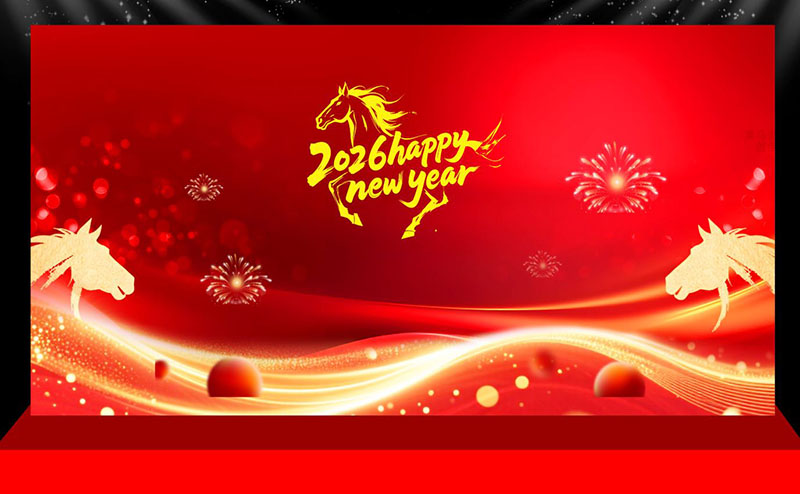 Backdrop tất niên - Tết 2026 con ngựa - bính ngọ